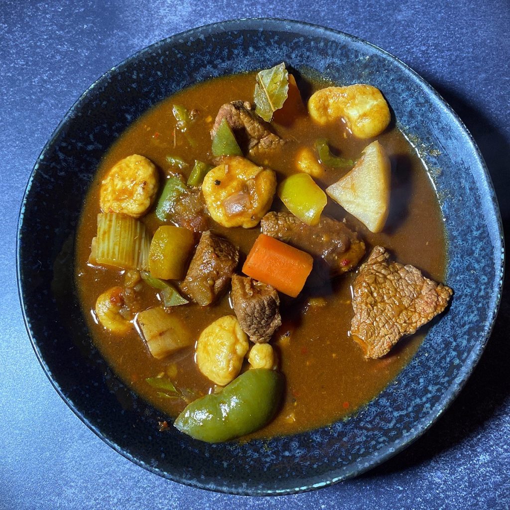 Hungarian Goulash and Csipetke noodles