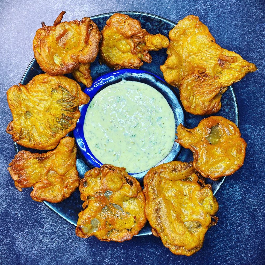 Oyster mushroom pakoras