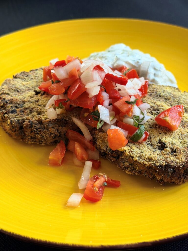 Antiguan Spiced Black Bean Cakes